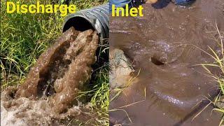 Unclogging Culvert Pipe With Big Sucking Whirlpool (Short Version)