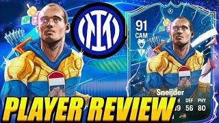 THE SNIPER!  91 UEFA HERO SNEIJDER PLAYER REVIEW! 91 SNEIJDER REVIEW! 91 HERO SNEIJDER! SNEIJDER