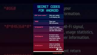 Secret code for Android#USSD CODE#mobile#shorts