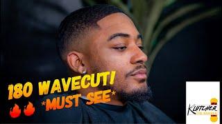 180 WAVE CUT TUTORIAL. HAIRCUT TRANSFORMATION WITH WAVES. HOW TO DO A MID-FADE. (very short video)