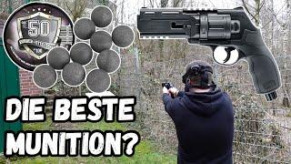 Schusstest mit Rubber-Steel Balls - HDR 50 RAM Revolver