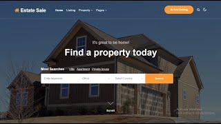 Real Estate Website Template in HTML and CSS With Source Code || Source Coder || HTML CSS Projects