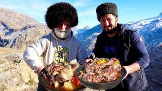 Ужин в горах Дагестана. Жизнь Горах Кавказа