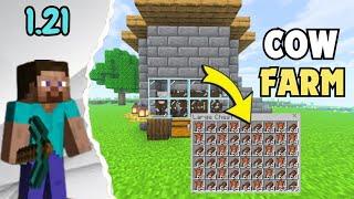 Best Cow Farm️ In Minecraft 1.21 (Tutorial)