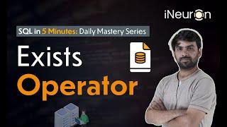 Exist Operator in SQL | SQL Tutorial