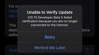 iOS 15: Unable to Verify Update error on iPhone and iPad [Fixed]