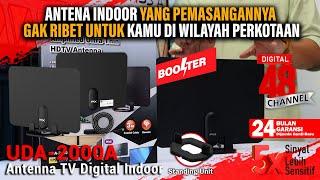 ANTENA TV DIGITAL UDA-2000A YANG PEMASANGANNYA GAMPANG UNTUK KAMU  YANG TINGGAL DIWILAYAH PERKOTAAN