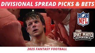 2025 NFL Divisional Round Spread Picks | Vrabel to NE, Coaches | Cust Corner: All You Can Eat Rules