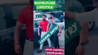 GYM STATUS || BODYBUILDING MOTIVATION | LEGEND ENTRY | NITIN CHANDILA BODYBUILDER 