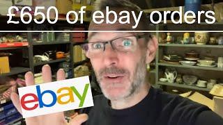 Let's pick £650 worth of EBAY ORDERS in my shed...