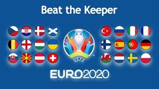 UEFA Football Cup EURO 2020 Marble Race | Beat the Keeper Elimination Race