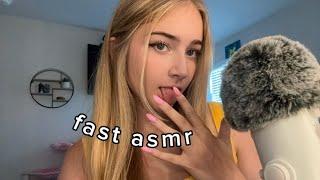 Fast and Aggressive ASMR spit paint and mouth sounds!