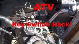 Honda TRX200, How to Wire a Key Switch, Cheap ATV Ignition Hack!