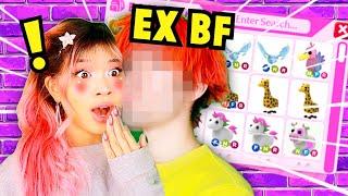 I Played Adopt Me until my EX BF *KISSED* ME... *STOLEN BABY DREAM PET FOUND* (Roblox)