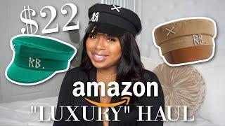 AMAZON?! MY RUSLAN BAGINSKIY HAT COLLECTION! MINI "LUXURY" HAUL! + AMAZON DUPES!