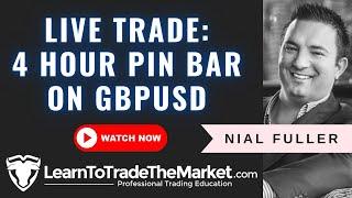 Live Price Action Trade - 4 Hour Pin Bar on GBPUSD