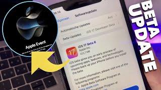 iOS 17 Dev. BETA 8 ist da & wir wissen das Datum der iPhone 15 Keynote - Apple Update NEWS