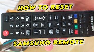 How to Reset Samsung TV Remote Control