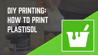 DIY Screen Printing Tutorial - How To Print Wilflex Plastisol White Ink