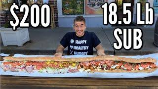 UNBEATEN 18LB SANDWICH CHALLENGE (6 Feet Long) | World's Biggest Sub Sandwich | Man Vs Food