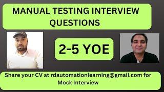 Manual Testing Interview For Experienced| Testing Interview Questions