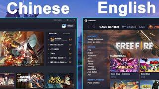 Change language in Tencent gaming buddy From Chinese version to English