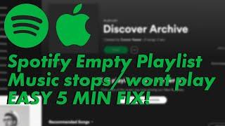 (Mac) Spotify Won't Play music QUICK FIX in 5 Minutes!