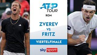 Alexander Zverev vs. Taylor Fritz Viertelfinale | Internazionali BNL d'Italia Rom 2024 | Highlights
