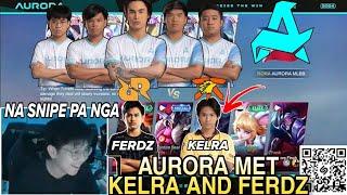 AURORA MLBB got SNIPED by KELRA and RRQ KAITO EXP LANER FERDZ... 