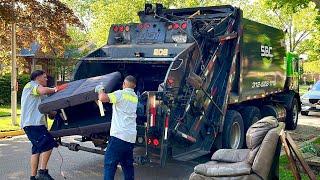 SBC Mack MR Leach 2RIII Rear Loader Garbage Truck at the Cleanup