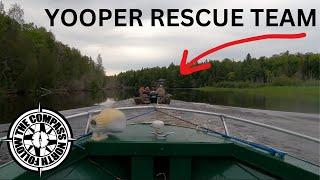 Survival YouTuber Rescued by YOOPER Hospitality! Seven people stranded by old boat.