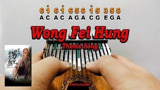 Wong Fei Hung Theme Song - Kalimba Easy Practice