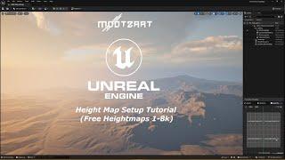 Unreal Engine 5 - Import 1k Heightmaps Tutorial Part 1 (Free Heightmaps)