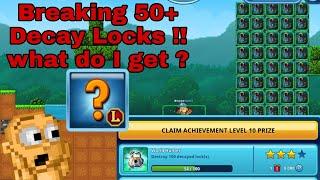 PixelWorlds | Breaking 50 DECAYED LOCKS!! Road to complete achievements