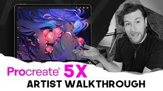 Procreate 5X Artist Walkthrough