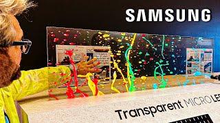 Samsung Shows World’s First Transparent MicroLED, 8K Wireless Projector