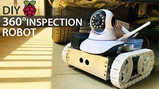 Android Controlled 360° Inspection Surveillance Tracked Robot | Raspberry Pi