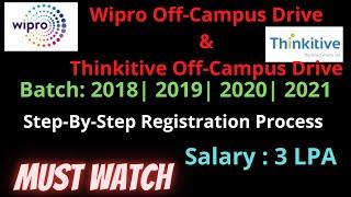 Wipro & Thinkitive Off-Campus Drive || 2018|2019|2020|2021 Batch || Work From Home || Apply Fast