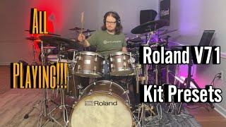 Roland V71 Preset Kits All Playing Demo