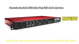 Review Focusrite Scarlett 18i20 (2nd Gen) USB Audio Interface with Pro Tools | First 2021