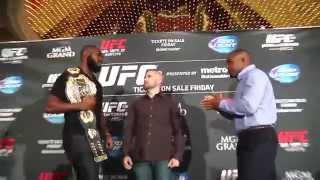 UFC Media Day: Jones and Cormier Brawl