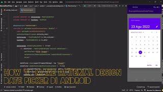 How To Make Material Design Date Picker With Kotlin In Android