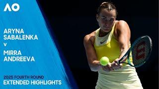 Aryna Sabalenka v Mirra Andreeva Extended Highlights | Australian Open 2025 Fourth Round