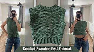 Beginner friendly crochet vest tutorial I Kenikse Crochet