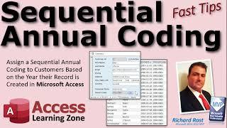 Sequential Annual Coding for Customers Based on the Year their Record is Created in Microsoft Access