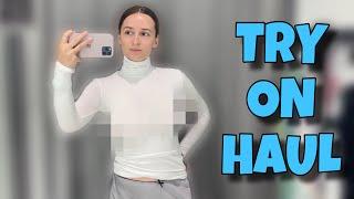 [4K] Try On Haul | Sheer Longsleeves With Klara Si | No Bra Challenge Get Ready With Me