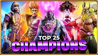 TOP 25 Live Arena Champions Ranked From 25 To 1 Ft. @bigpoppadrockrsl   Raid: Shadow Legends