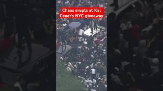 Kai Cenat giveaway erupts into chaos in NYC #shorts #trending #nyc #kaicenat #news