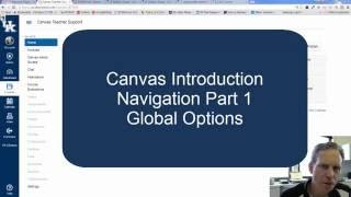 Canvas:  Intro 1 - Global Navigation