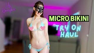 MICRO BIKINI Try On Haul | 2024 [4K] | Lily Honeybee